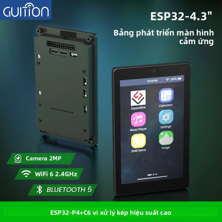Bo Mạch Phát Triển ESP32P4 Màn Hình Cảm Ứng Điện Dung IPS 4.3 Inch ...