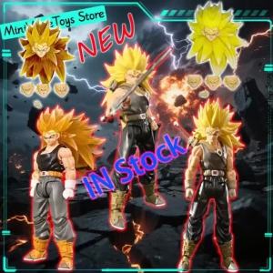 Bandai | IN STOCK Toys SSS Studio Dragon Dbz S.H.F Figuarts SHF Dragon Son Trunks Ssj3 Super Saiyan 3 Anime Action Figure Toy Model Gifts