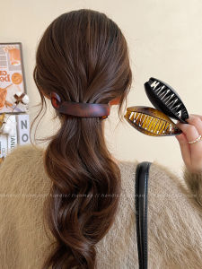 คลิปผมหางม้าสูงแบบเรียบง่ายสำหรับผู้หญิง คลิปผมหางม้าสไตล์เกาหลี ประดับผม รุ่นใหม่ 2025 คลิปผมหางม้าแบบเรียบง่าย คลิปผมหางม้าสุดเท่