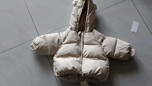 Kids Padded Down Cotton Jacket Winter New Girls Boys Thicken Warm Snow Wear Coats Chidlren Hooded Parkas 1-5 Years