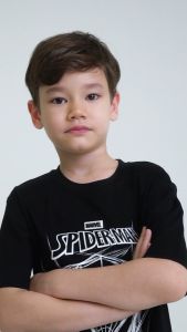 Forest x Marvel Spiderman Air-Cotton Oversized Round Neck Tee Men / Kids / Short Pants - FA20007 / FAK20007 / FA65000