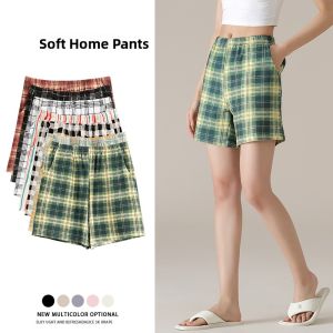 miiow | Pure Cotton Sleep Shorts Womens Lightweight Breathable Skin-friendly Antibacterial Loose Plus Size Home Pants Summer Casual