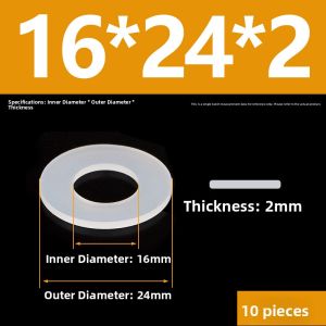 Ultra-Thin round Silicone Rubber Washer Thickened Plastic Sealed Waterproof Screw Pad Circle Durable Hardware Fastener Ring