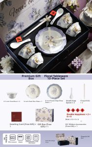THREE LIFE | Housewarming New Home Ceramic Tableware Set