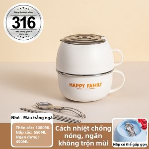 WANGLIMIAO | Tô Inox Giữ Nhiệt Cá Nhân
