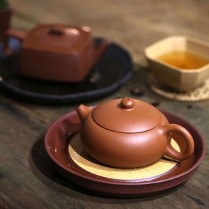 Yishuitang Yixing Zisha Teapot Raw Ore Xi Shi Pot Descending Slope Mud Handmade Flat Xi Shi Pot Teapot Tea Set 160ml