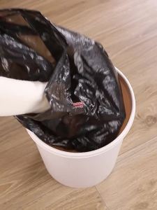 Joybos | With Lid Air Pressure Adhesive Bag Sleeve Narrow Trash Can