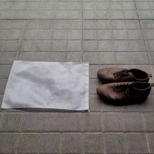 Tas Sepatu Spunbond Woven Serut 40x32 cm