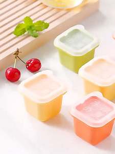Quick freezing easy demolding covered ice storage box Home ice cube mold homemade complementary food ice tray single square ice making box