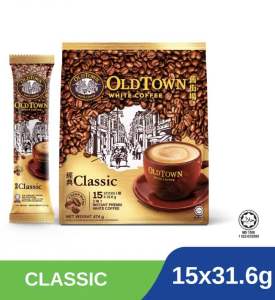 [NEW PACKAGING ] OLDTOWN WHITE COFFEE 3IN1 CLASSIC  15 sachets per pack  FROM MALAYSIA
