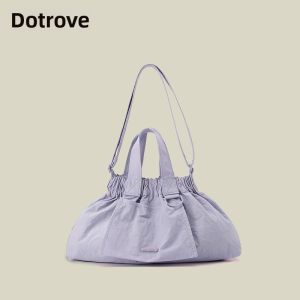 Casual Canvas Tote Bag Womens Large Capacity Commuting Leisure Single Shoulder Crossbody Bag for Class And Commuting