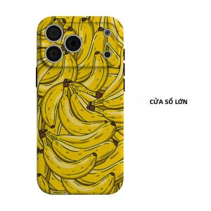 Ốp Điện Thoại Hình Chuối Hoạt Hình Hai Lớp Cho iPhone Chống Sốc Chống Xước Chất Liệu PC Mềm + TPU Tương Thích Với Nhiều Mẫu Máy