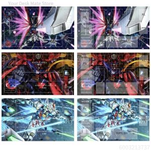 Bandai | Gundam Card Battle Single Player Playmat GCG  NoSeamEdge Diy Fan Master Gundam Trading Card Game Rubber Board Game Mat