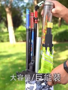 Fishing Rod Bag Umbrella Bag Portable Foldable 130Cm Waterproof Fishing Bag Fishing Gear Storage Bag