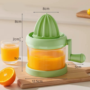 Manual Citrus Juicer with Rotating Hand Press Fruit Residue Separator for Lemon Orange Dishwasher Safe Home Kitchen Fruit Tools