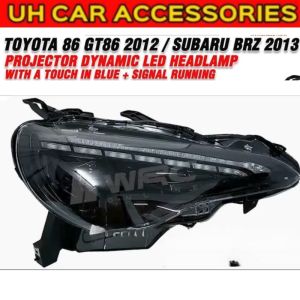 Toyota 86 GT86 2012 / Subaru BRZ 2013 Projector Dynamic Led Headlamp With A Touch In Blue + Signal Running