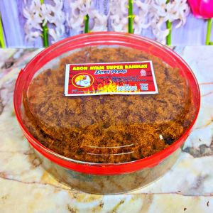 Abon ayam kualitas super toples 150gr original & EXTRAPEDAS