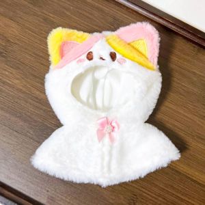 เสื้อผ้าเด็กแบบใหม่10ซม. ตุ๊กตาที่ห้อยอยู่ในร่างกายตุ๊กตาเสื้อคลุมไม่มีแขนตุ๊กตาหมีตัวน้อยตุ๊กตาฝ้ายของเล่นน่ารัก