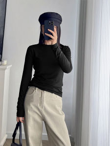 เสื้อเชิ้ตคอปกสั้นผ้าขนแกะสองด้านหนาสำหรับผู้หญิง เสื้อเชิ้ตแขนยาวสไตล์เกาหลีแฟชั่นฤดูหนาว ทรงสลิมฟิต พิมพ์ลาย