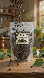 Black Whole Pepper Premium Grade | Whole Peppercorns | Culinary Herbs & Spices | Fresh Aromatic Seasoning | Ideal for Grinders Marinades Rubs Soups Stews & Sauces | Natural Whole Black Pepper | 200mL Bottle Shaker | Resealable Spice Container