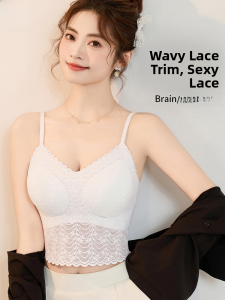 miiow | Catwoman French Strap Vest Womens With Chest Pad 2025 New Inner Wear Outer Wear Ice Silk Slim Seamless Base Top