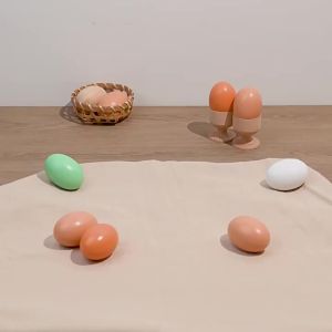 【X】10pcs Plastic Simulation Fake Eggs Easter Egg Kids DIY Painting Decor Toys