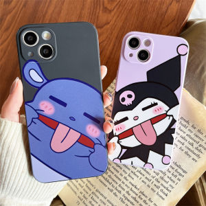 Cartoon Silicone Phone Case for Apple 14Promax Iphone 13 Full Cover Protective Shell Couple Show Love Kuroko Baku Compatible