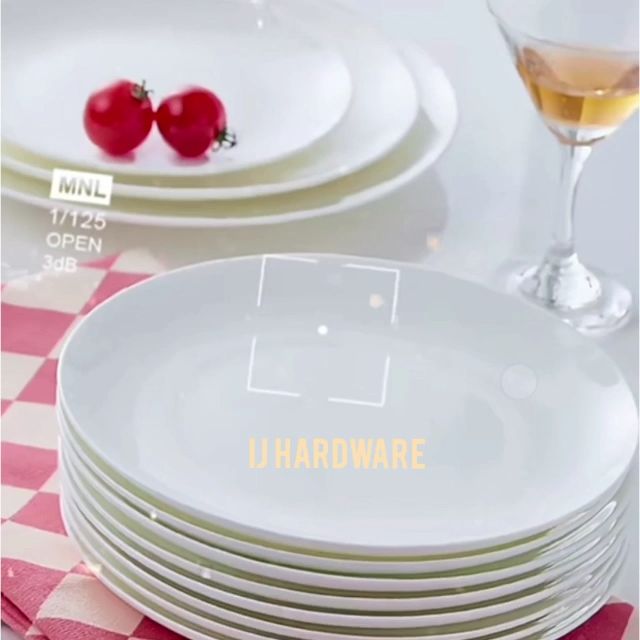 Melamine Dinner Plates Round Coupe Plate 10 Inch / KFC Plate  Suitable for Home / Restaurant / Cafe / Food Court / Catering use Pinggan Piring Makan Pinggan Bulat Restoran Melamin Putih