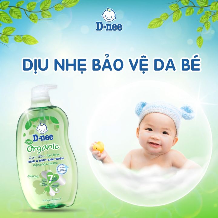 [CHÍNH HÃNG] Sữa Tắm Gội Organic DNEE THÁI LAN - (200ml) Màu Xanh Lá ...
