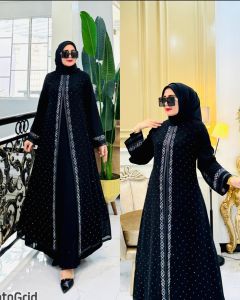 Abaya Turkey Ter Laris Abaya Turkey Yasmin Silver By Wenagamis id