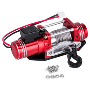 RC Metal Mini Electric Simulated Winch for 1/10 RC Crawler SCX10 Traxxas TRX4 Defender RC4WD D90 D110 TRX6 VS4-10 Upgradeds