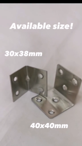 90 Degree Right Angle Medium Thick Bracket Metal Corner Brace 30x38mm (4 pieces)