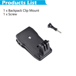 Backpack Strap Mount Clip Holder for Gopro Hero 13 12 11 10 9 8 7 Insta360 SJCAM SJ4000 AKASO DJI Osmo Action Camera Accessories