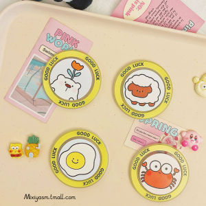 Creative Egg Cartoon Magnetic Phone Stand Foldable Rotatable Strong Absorption Desktop Support Fun Face Rotation Folding Mini Male Model