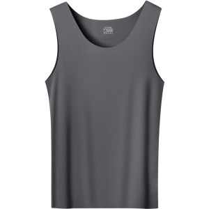CarbinKoneer | CarbinKoneer Mens Modal Seamless Sports Vest Thin Crossbar Inner Wear T-Shirt Breathable Comfortable Underwear For All Seasons