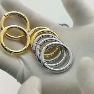 Epeach 1pc Open O Ring Spring Buckle Gantung Kunci O Ring Key Ring Handbag Bag Accessories DIY Hooks Chain E0004