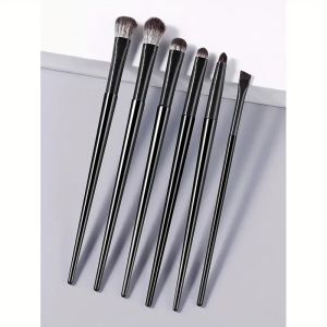 6PCS Eyes Makeup Brushes Set Professional Soft Contouring Eyeshadow Eyeliner Eyebrow Brush Women Facial Beauty Cosmetic Tool