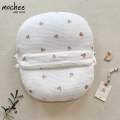 Gối chống trào ngược cao cấp Mochee vải xô muslin, cotton chống nôn trớ, an toàn cho bé - Bao gồm vỏ gối và ruột. 