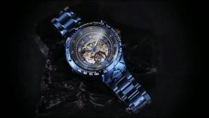 Jam Tangan Pria T-Winner 8067 Automatic Rantai Stainless Steel