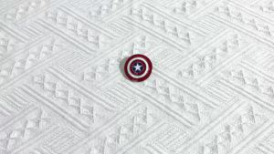 Bandai | Movie Captain America Shield Brooch Enamel Pin Fashion Men And Women Badge for Backpack Accessories Gifts