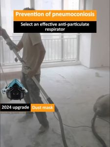 [100% Breathable] KN95 dust mask respirator mask anti industrial construction dust pencegahan pneumokoniosis mask racun topeng gas beracun respirator mask gas mask 防尘面罩