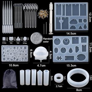 Jewelry Epoxy Resin Molds Kit Silicone Mold UV Casting Mold Kit Witt Tools Resin Jewelry Casting Molds For Jewelry Making DIY