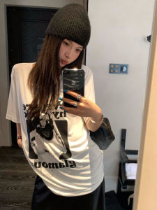 BINKAFENNY | Plus Size Womens Round Neck Short Sleeve T-Shirt Summer Loose Fit Printed Casual Versatile Top For Commuting Creative Design