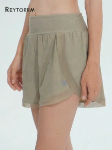 Reytorrm Yoga Celana Pendek Celana Yoga Cepat Kering Pinggang Tinggi Wanita Yoga&Running Sport (DK03)