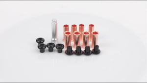 Bộ 8 Ốc Bản Lề Cửa Kèm Dụng Cụ Tháo Bạc Đạn Dành Cho Xe Jeep Wrangler JK JKU 2007-2017 Màu Đen Bộ Chuyển Đổi Bản Lề Cửa Black Works Racing