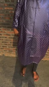 PROMO TERLARIS JAS HUJAN PONCO LENGAN KELELAWAR DEWASA JUMBO PRIA WANITA ANTI AIR BAHAN PVC TEBAL MURAH WARNA UNGU