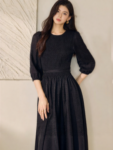 Roey s house | Elegant Puff Sleeve Maxi Dress