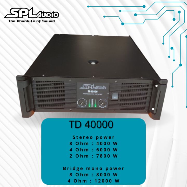 SPL Audio Power Amplifier 2 Channel TD 40000 | Lazada Indonesia