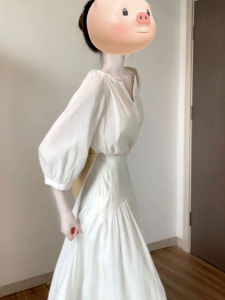 Elegant V-neck Slimming Fairy Dress