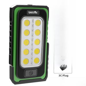 Versen Work Light LED Magnetic Handheld Flashlight Car Repair Rechargeable High Brightness Solar Energy Outdoor Camping Lamp